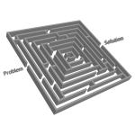 3D Problem Solution Maze 