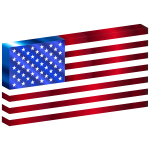 3D USA Flag Variation 2