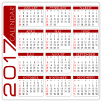 3 Calendar white and red version 1 by DG RA