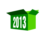2013 green box vector clip art