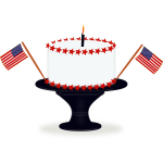 Happy birthday America vector image