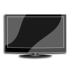 Flat TV vector image