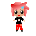 Anime kid with red hair