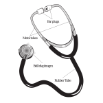 Vector image of stethoscope