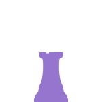 Chess piece rook silhouette