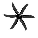 Dowty 6-blade propeller