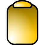 Vector drawing of office clipboard