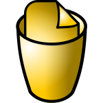 Vector graphics of paper bin