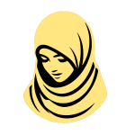 A young Arab woman, simpler version
