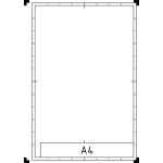 DIN A4 page template vector clip art