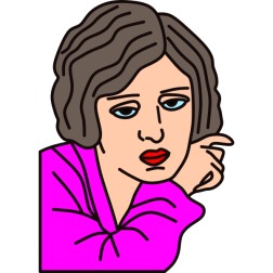 A woman who is bored