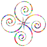 Abstract Circles Spirals Prismatic
