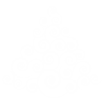 Abstract Spiral Christmas Tree White No Background
