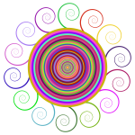 Abstract Spiral Circle