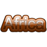 ''Africa'' sticker vector image