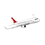 Drawing of Airbus A320 plane