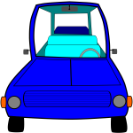 Blue vehicle vector illustration