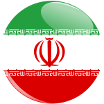 Iranian flag button