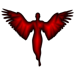 Angel Silhouette Crimson