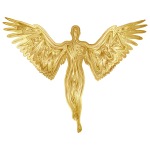 Angel Silhouette Gold
