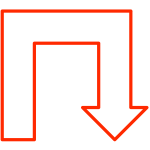 U-shaped arrow set 1