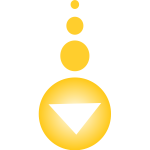 Yellow arrow shape