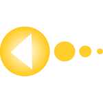 Yellow circles with arrow