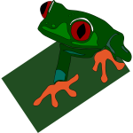 red-eyed frog