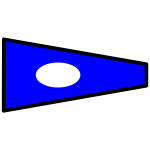 Signal flag vector image