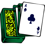 Jack Of Clubs Cartoon Vector Drawing Free SVG