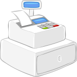 Cash register vector image