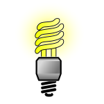 Energy saver lightbulb vector image