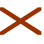 Vector clip art flag of Alabama