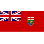 Vector image of flag of Manitoba