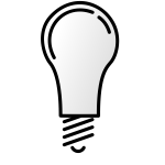 Lightbulb off vector image