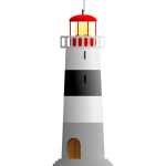 Vector illustration of a lighthouse