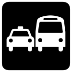 Vector image of airport transfer sign