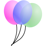 Baloons vector drawing
