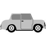 Car side view vector