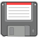 PC floppy disk vector image