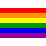 Gay pride flag in vector format