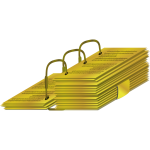 Vector illustration of gold plates