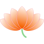 Lotus flower vector image