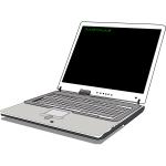 Linux notebook vector image