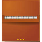 Vector drawing of a piano