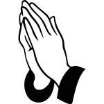 Praying hands vector image