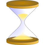 Sandglass timer vector image