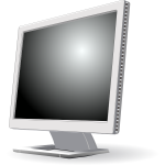 Vector Graphics CRT Computer Monitor Free SVG