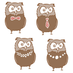 Anthropomorphic owls