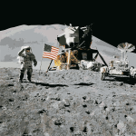 Apollo 15 flag rover LM Irwin 2016122121